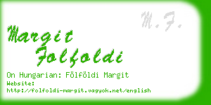 margit folfoldi business card
